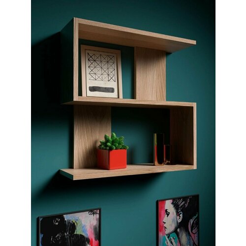 Полка настенная навесная для книг, цветов