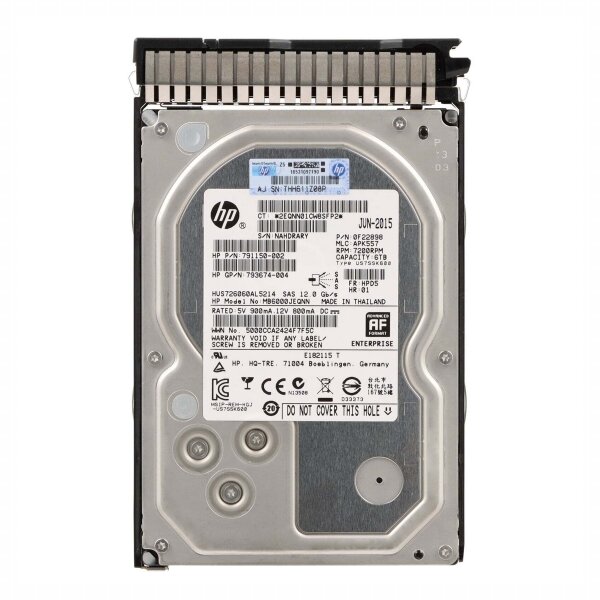 Жесткий диск HP 793671-B21 6Tb 7200 SAS 3,5" HDD