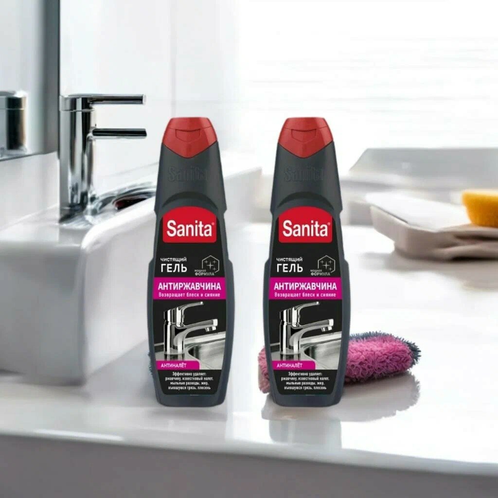фото Sanita Средство для сантехники "Антиржавчина", 2 шт по 500 г