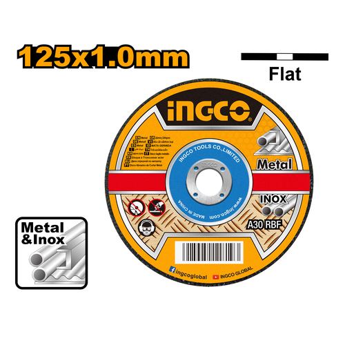 Круг отрезной по металлу INGCO MCD101251 125x1x222 мм MetalInox 260₽
