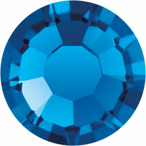 Стразы PRECIOSA Capri Blue, неклеевые, №60310, Темно-голубые, стеклянные, 2,7 мм, 144 шт, в пакете (438-11-615 s)