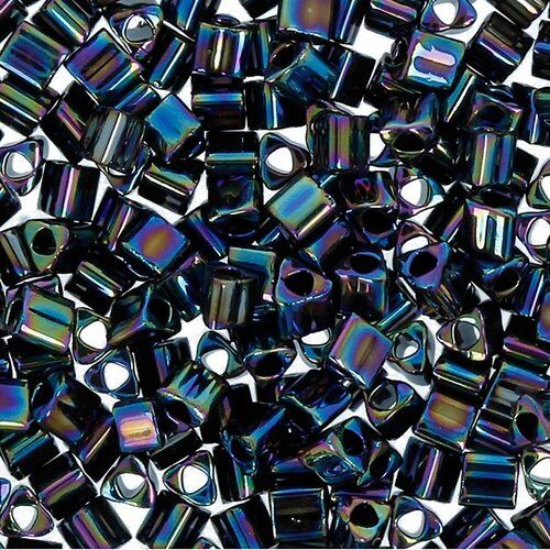 Бисер TOHO 11/0, Triangle, №3, 2,2 мм, 5 штх5 г, №0086, темно-фиолетовый бисер toho cube 2 4 мм 5 штх5 г 0086 темно фиолетовый