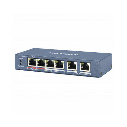 Коммутатор Hikvision DS-3E0106HP-E h3c lsum1gt48fd8 модуль интерфейса ethernet rj45 fd порт s9900e 48