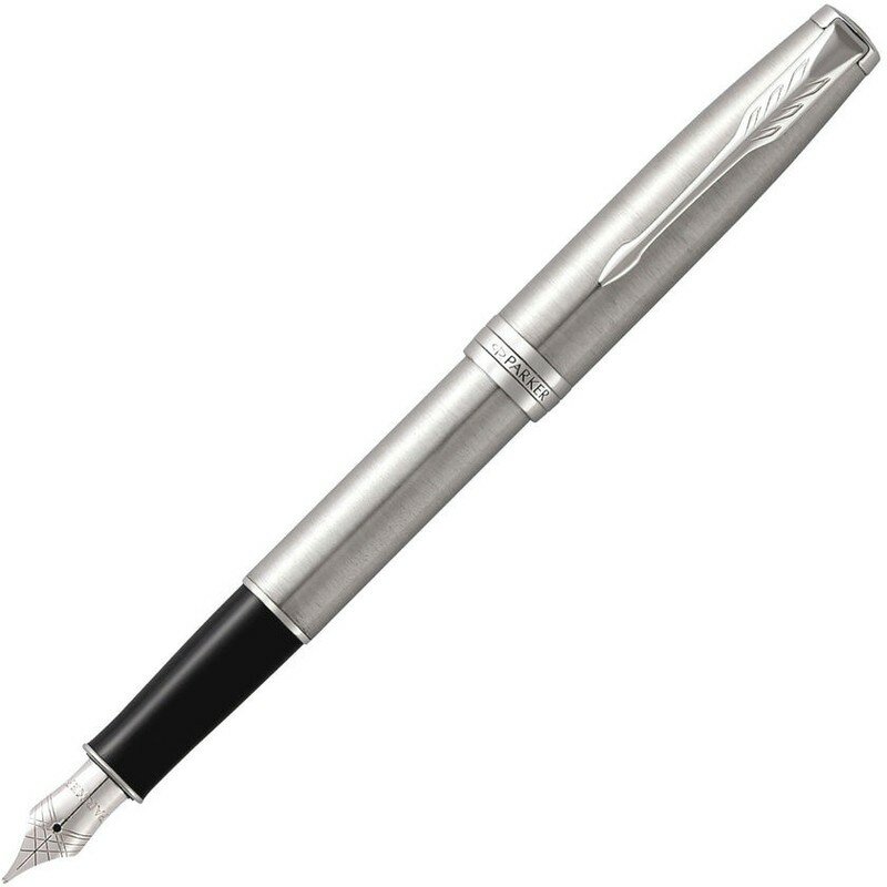 Ручка перьев. Parker Sonnet Core F526 (CW1931509) Stainless Steel CT F сталь нержавеющая