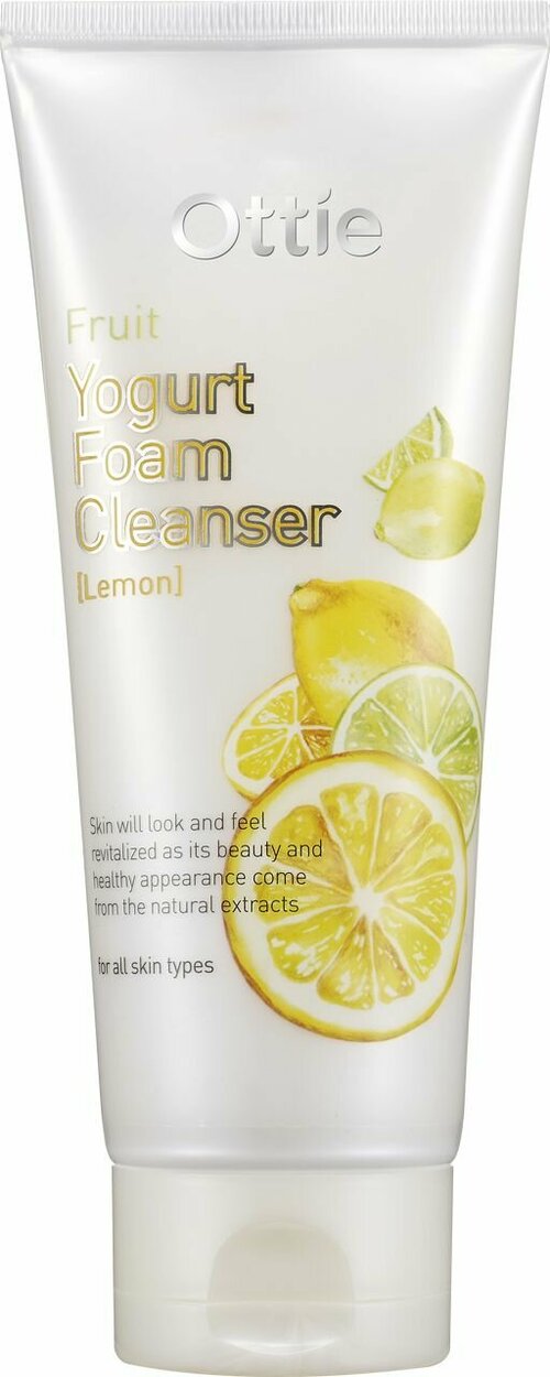 OTTIE Очищающая пенка для лица Fruit Yogurt Foam Cleanser Lemon