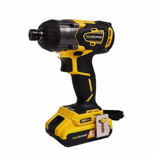 Винтоверт аккумуляторный ударный бесщеточный Hanskonner HCD18280H 18В 24Ач Li-Ion 2 АКБ и ЗУ 60793₽