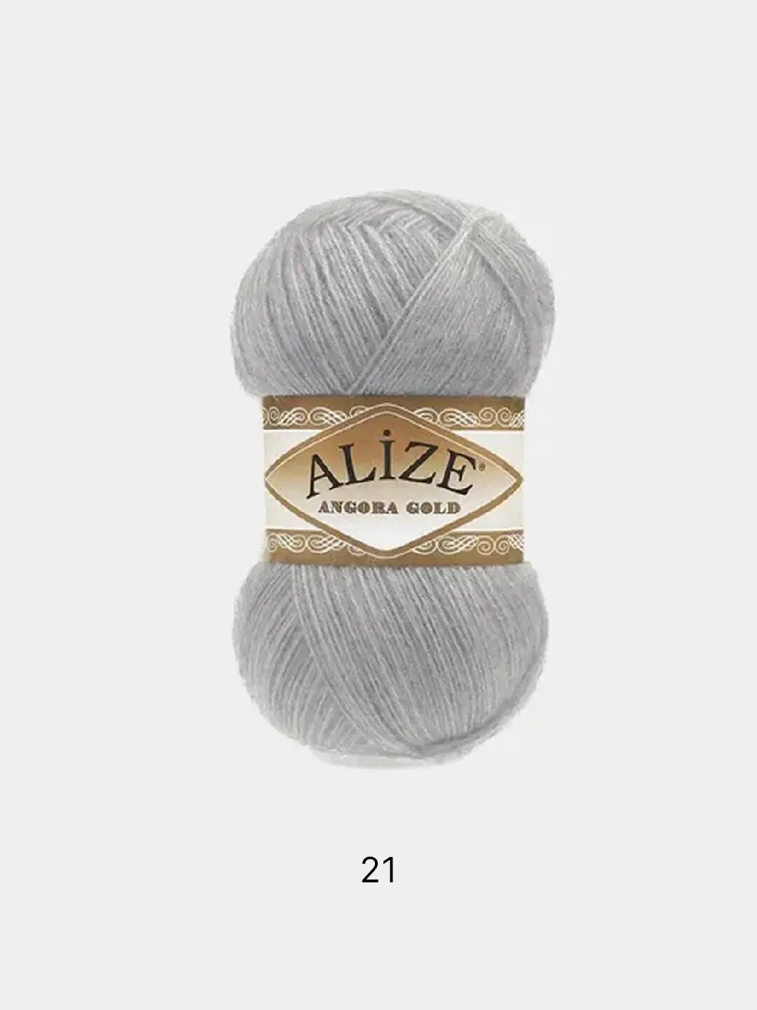 Пряжа Alize Angora Gold , Цвет Серый меланж