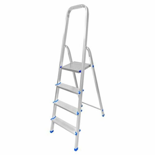 Стремянка алюминиевая LADDERBEL 4 ступени стремянка ladderbel 4 секции по 5 ступеней aluminum lt455prof