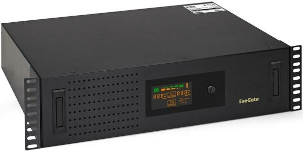 Источник бесперебойного питания Exegate ServerRM UNL-3000. LCD. AVR.2SH.3C13. USB.3U 3000VA Черный EX293852RUS