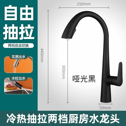 Смеситель для кухни с выдвижной лейкой one серый 2349₽