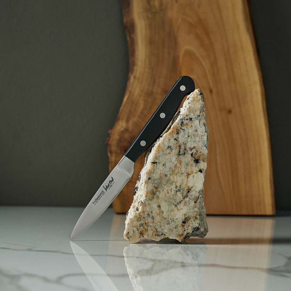 Нож кухонный овощной 9 см Ivlev Chef Profi, с прямым лезвием, кованый, нержавеющая сталь
