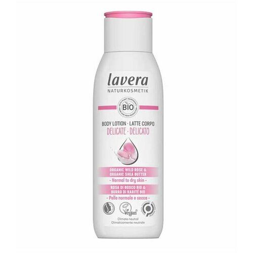 Лосьон для тела Lavera Деликатный с маслом ши и шиповником 200 мл 1200₽