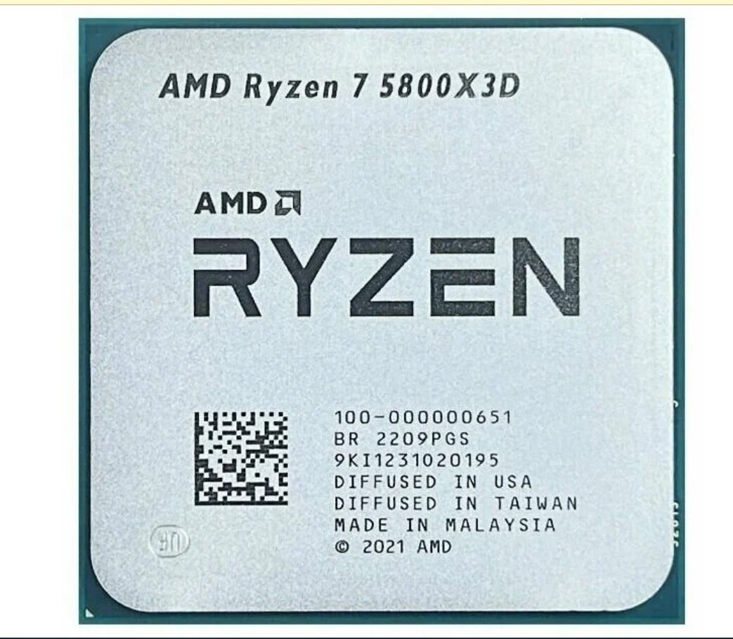 Процессор AMD Ryzen 7 5800X3D AM4, 8 x 3400 МГц, OEM