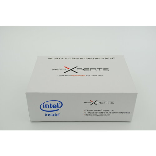 Мини ПК microXperts F3 неттоп DDR 2gb/SSD 32gb Intel Atom Z3735F золотистый, белый