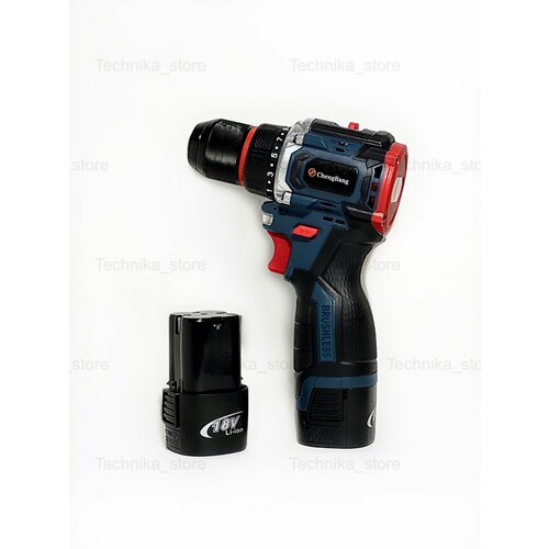 Бесщеточный шуруповёрт ChengBang с двумя аккумуляторами на 168 вольт 399400₽
