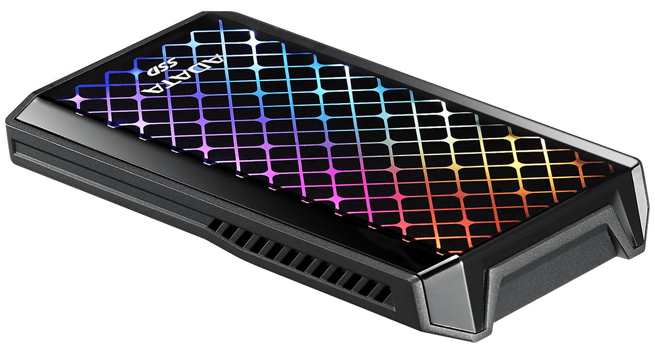 Накопитель внешний SSD 512 Гб Adata Se900g RGB (ase900g-512gu32g2-cbk) Usb-c черный . — фото 1