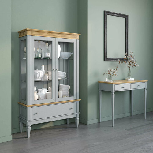 Консоль Гостиная Ольса 02 1000 серый 7042антик 24 17232₽