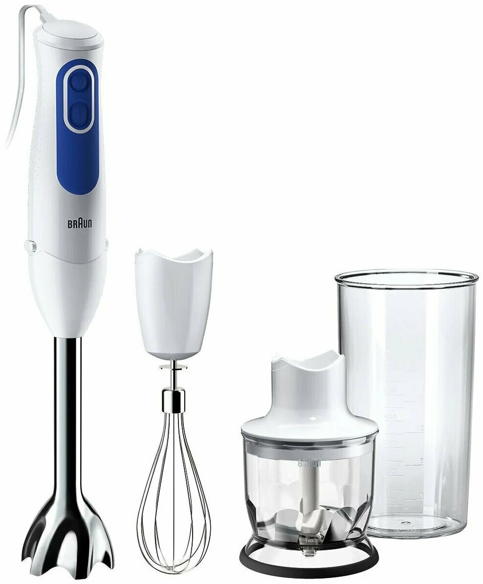 Блендер Braun MQ3025 с насадками защита от брызг турборежим механический