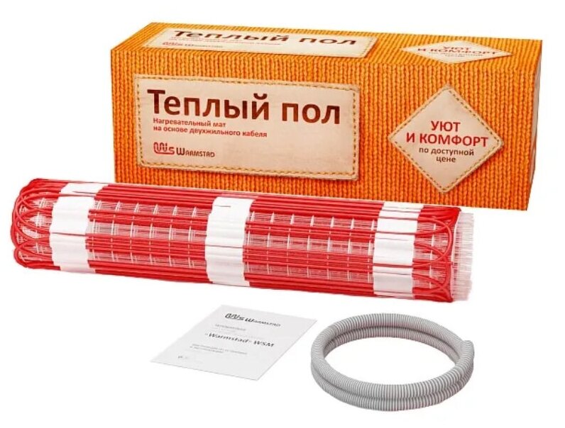 Мат нагревательный Warmstad WSM 1210 Вт/8,00 кв. м 2206171