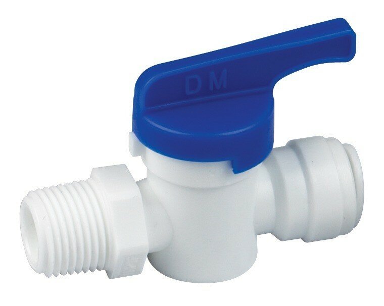 Кран JG трубка 1 4   резьба 1 4  наружная резьба