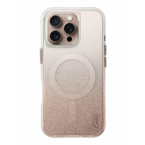 Чехол Uniq COEHL LUMINO (MagSafe) для iPhone 16 Pro 6.3", розовое золото (Rose Gold) золотистый, розовое золото
