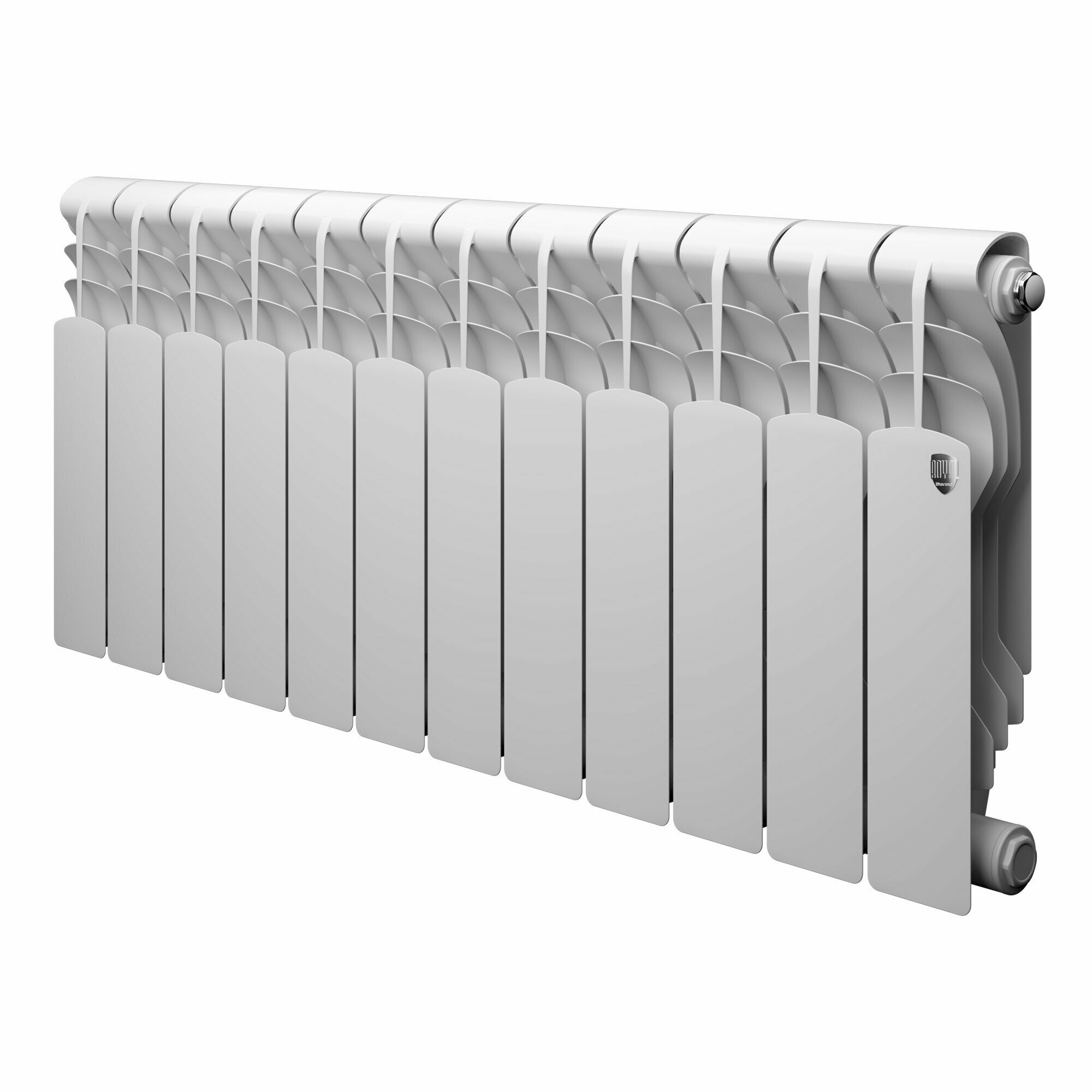 Радиатор секционный Royal Thermo Revolution Bimetall 350, кол-во секций: 12, 14.6 м2, 1464 Вт, 960 мм. биметаллический