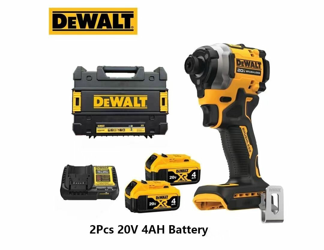 DEWALT DCF850M2 20V ударная дрель без щетки двигатель переменной скорости электрический отвертка водитель деревообрабатывающего
