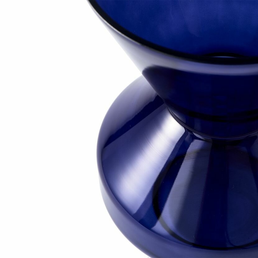 Thick Neck Dark Blue Ваза — фото 1
