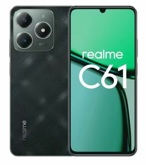 Смартфон Realme RMX3930 C61 128Gb 8Gb Ростест (EAC) темно-зеленый 3G 4G 6.67" 720x1600 Android 13 50Mpix 802.11 a/b/g/n/ac