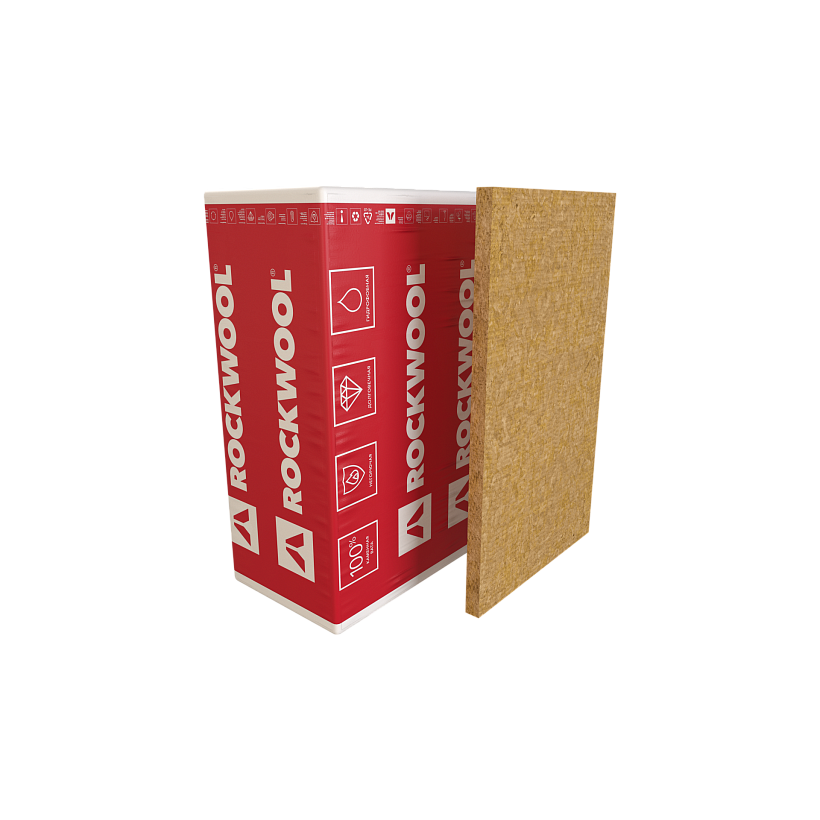 Теплоизоляция Rockwool Венти Баттс 1000х600х100мм (1упак/4 плиты/2,4м2)