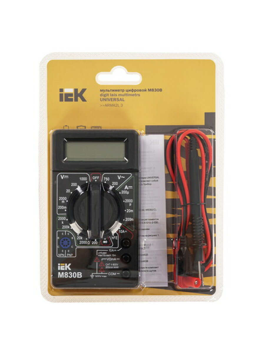 Мультиметр IEK Universal M830B