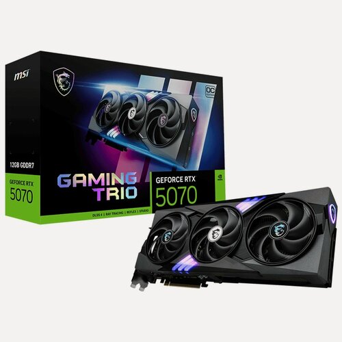 Изображение товара Видеокарта MSI RTX5070 GAMING TRIO OC 12GB GDDR7 192bit 3xDP HDMI 3FAN RTL
