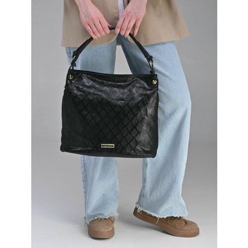 Сумка хобо Alessio Nesca, черный