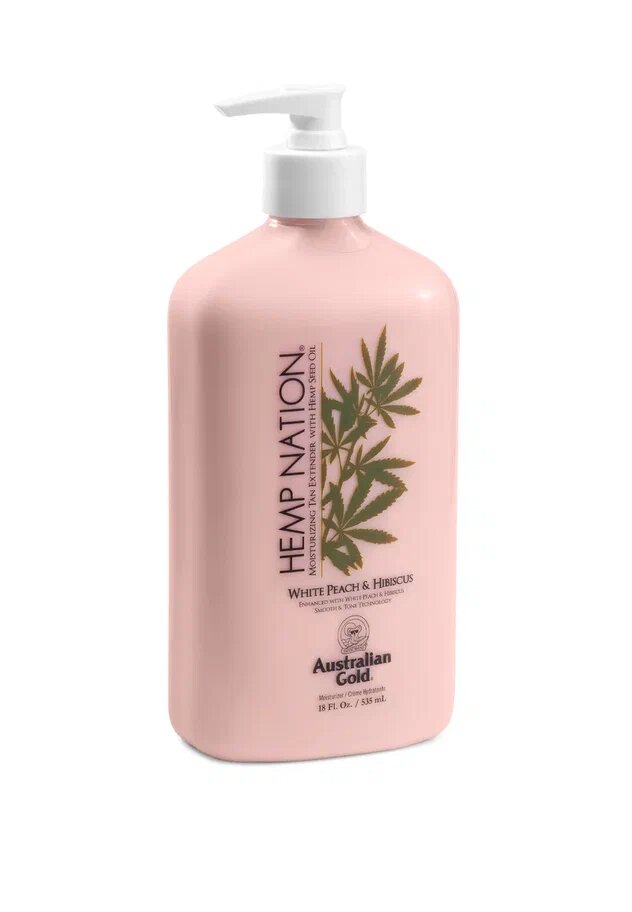Увлажняющий крем для тела Hemp Nation WHITE PEACH & HIBISCUS Body lotion 535 мл — фото 1