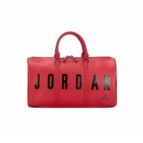 фото Сумка саквояж jordan, фактура матовая, красный