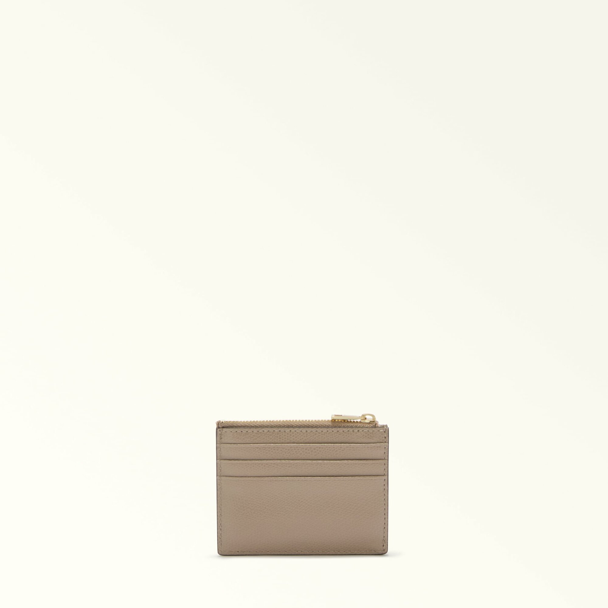 Картхолдер FURLA, фактура зернистая, бежевый — фото 1