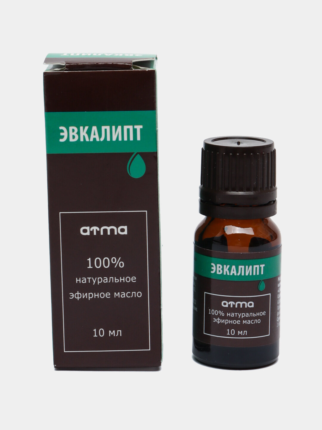 Натуральные эфирные масло ЭВКАЛИПТА для ухода за кожей, ароматерапии, бани и сауны Atma 10 мл — фото 1