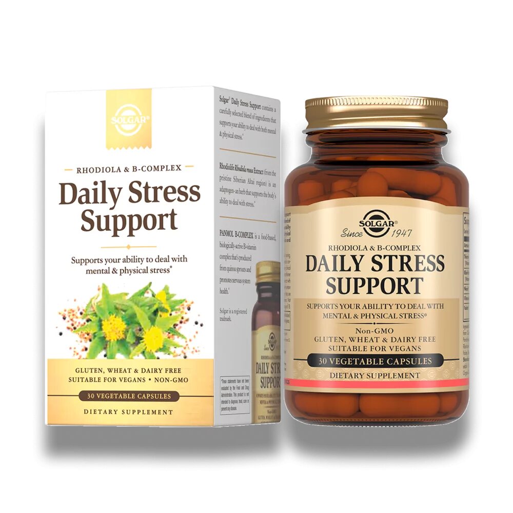 БАД Solgar Капсулы Дневной стрессконтроль 30 шт Daily Stress Support