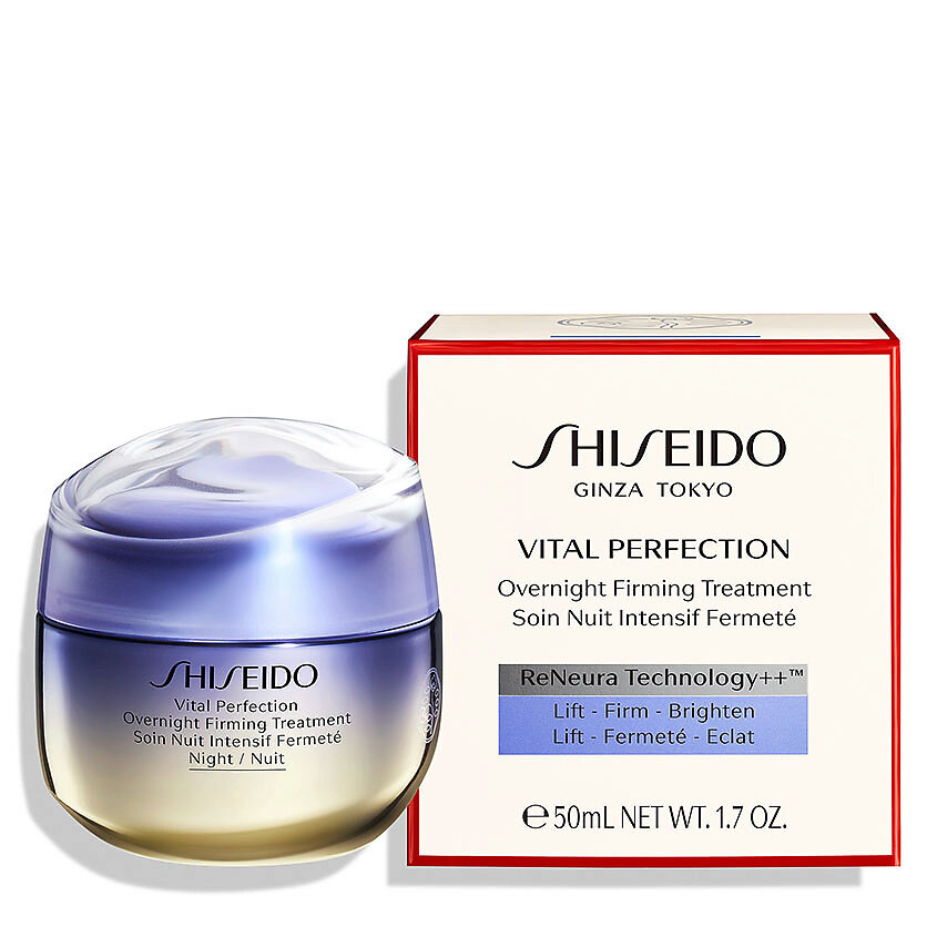 SHISEIDO Ночной лифтинг-крем, повышающий упругость кожи Vital Perfection, 50 мл