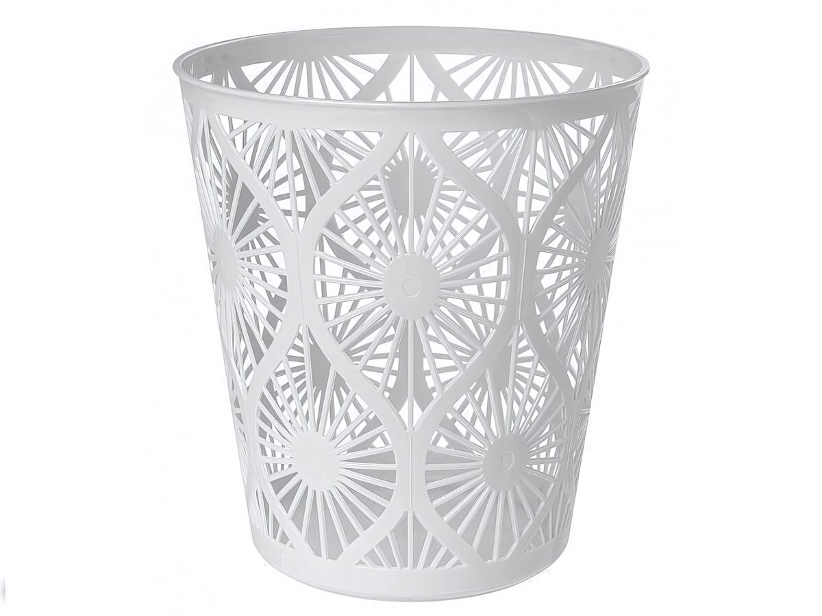 Корзина для мусора 10л серый пластиковая удобная для уборки