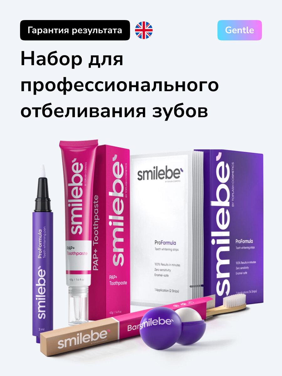 Отбеливание зубов, комплекс профессиональный.