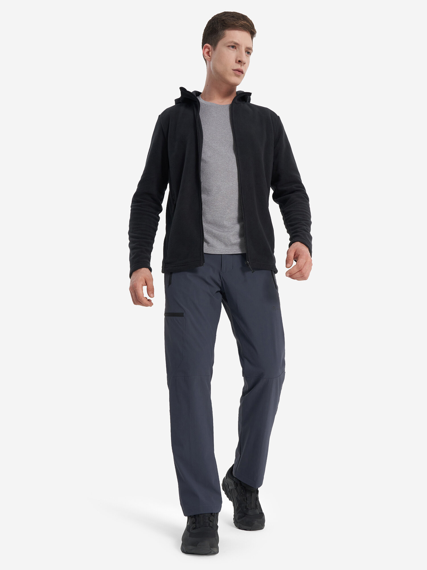 Толстовка спортивная OUTVENTURE, размер 60-62, , черный — фото 1