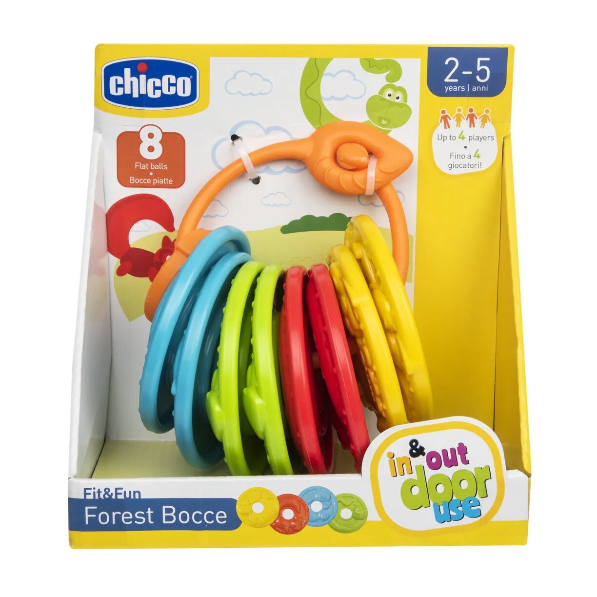 Летающие тарелки Chicco Бочче, для развития координации, моторики, точности, социализации