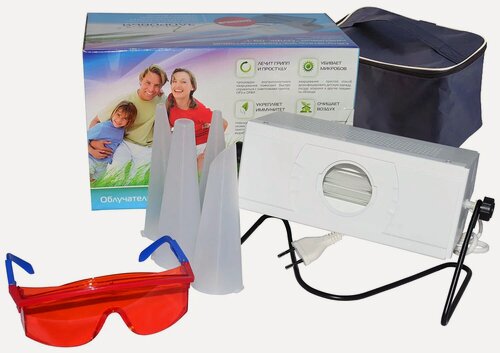 Изображение товара Облучатель ультрафиолетовый бактерицидный Линия здоровья ОУФК-09-1, белый