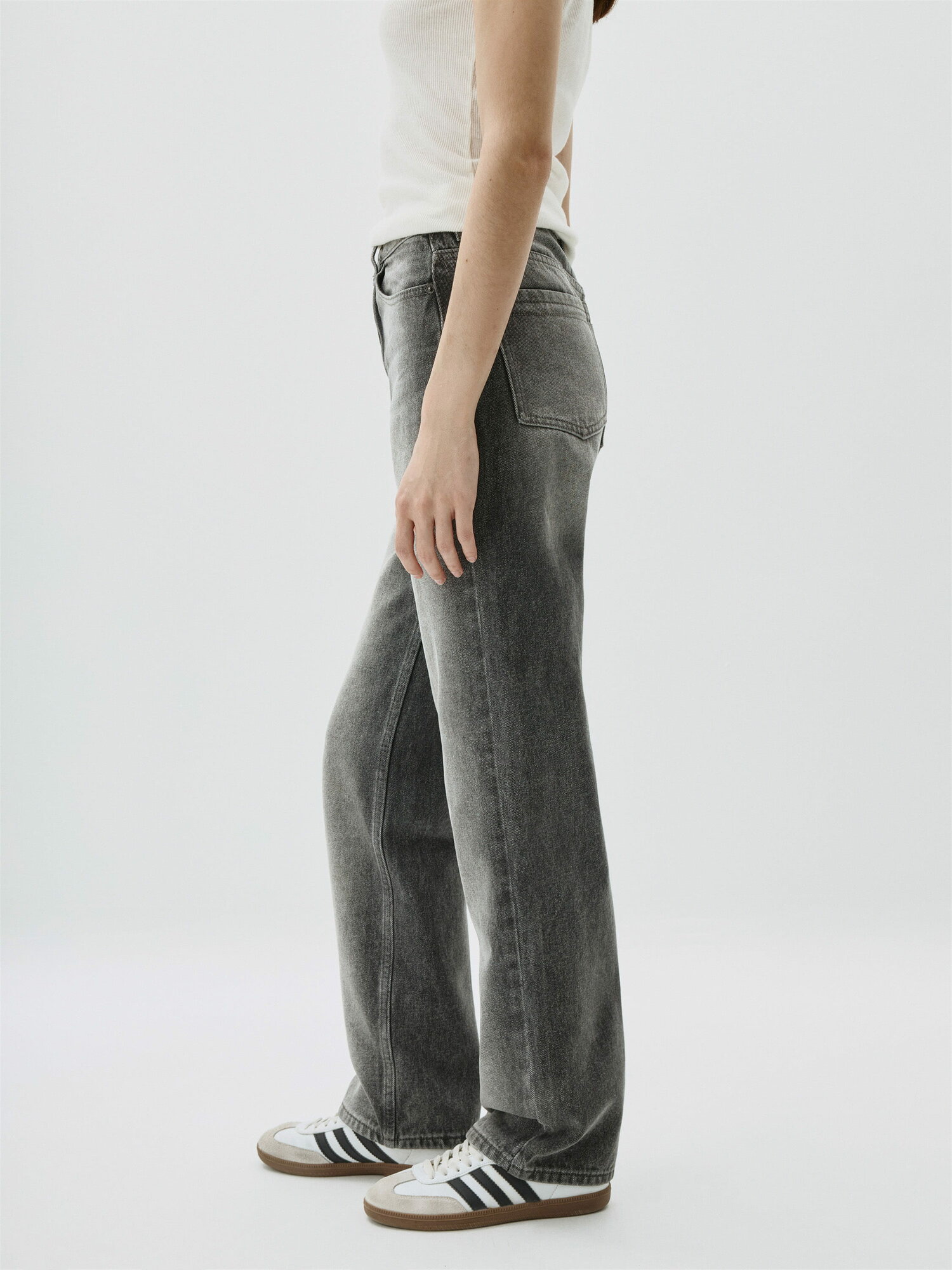 Джинсы Sela, размер M INT, серый деним — фото 1