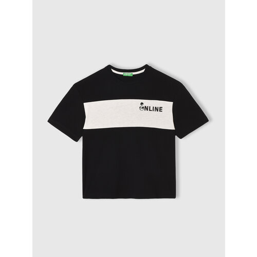 фото Футболка united colors of benetton, размер l, черный