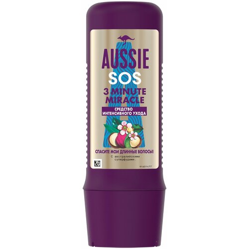 Aussie Средство для волос, 3 Minute Miracle Moisture, 225 мл/