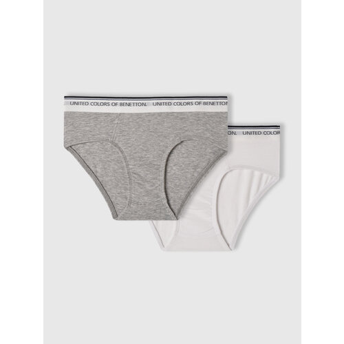 фото Трусы united colors of benetton, 2 шт., размер 90, серый