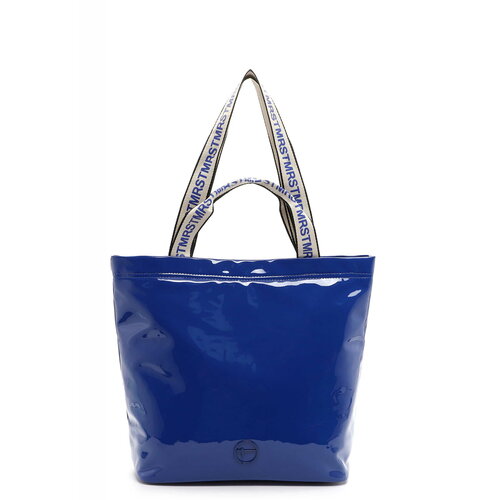 сумка tamaris mimi фактура гладкая хаки Сумка шоппер Tamaris Anica, фактура гладкая, синий