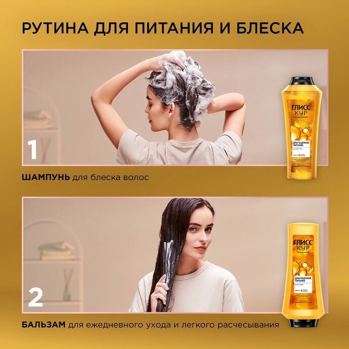 Шампунь для волос Gliss Kur Oil Nutritive 250мл Хенкель - фото №2